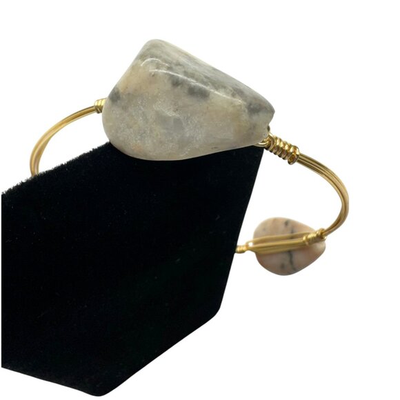 Gold Wire Stone Bracelet - Picture 3 of 8